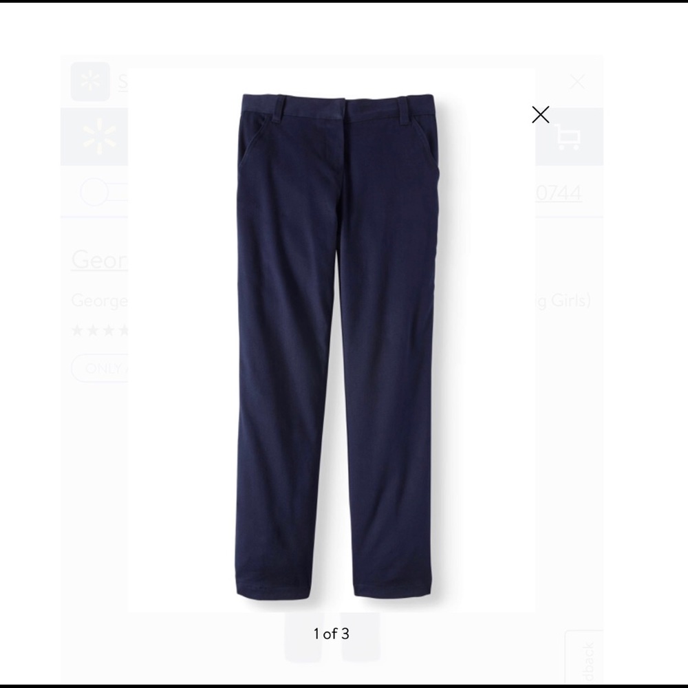 George Girls Uniform Pants
